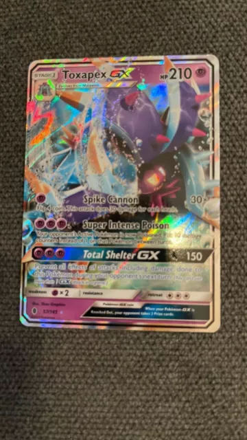 Toxapex GX 57/145 Holo Guardians Rising Pokemon Card Mint Condition