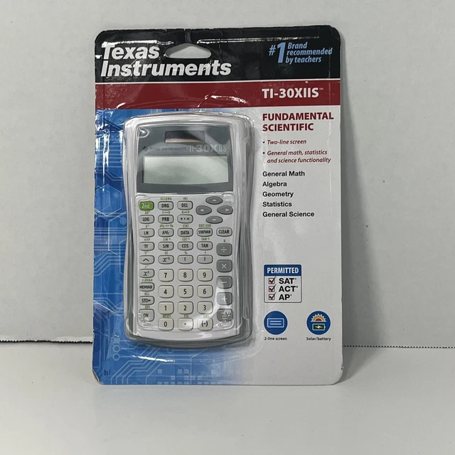NEW TEXAS INSTRUMENTS TI30XIIS White Scientific Calculator SAT ACT AP