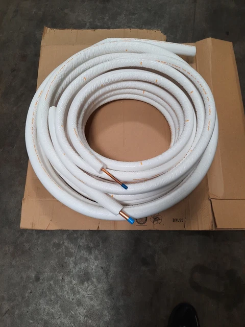 Mueller Pe  Copper Line Set  5/8"X3/8" X 50' W/ 1/2"White Insulation- 61070500B6