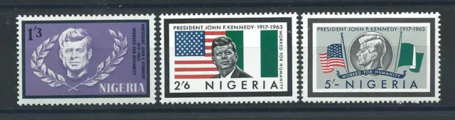 Nigeria N°155/57* (MH) 1964 - John F. Kennedy