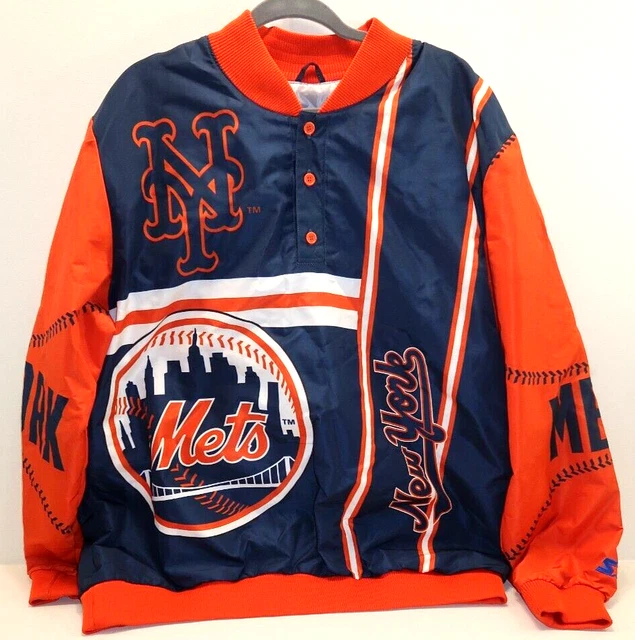 Starter New York NY Mets Pullover Jacket Windbreaker MLB Baseball Size XXL 2XL