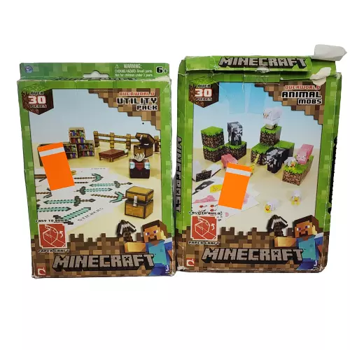 Minecraft Papercraft Overworld Animal Mobs from Jazwares 