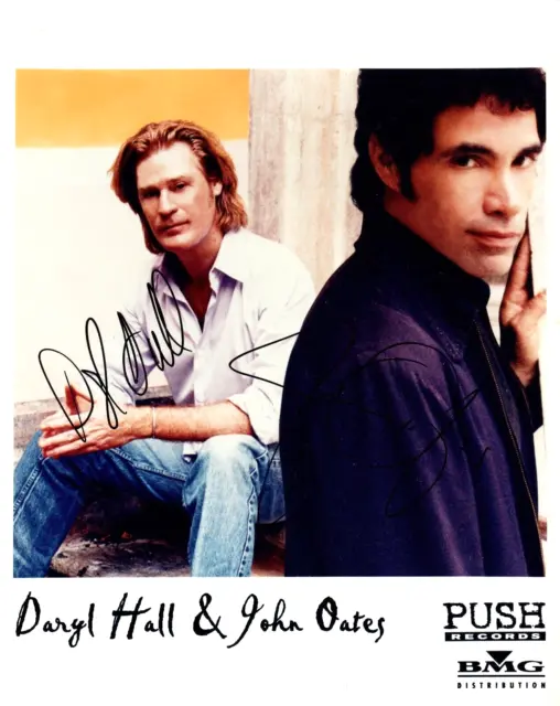 Daryl Hall and John Oates Music Band Hand Signed Autograph 8x10 Promo Photo