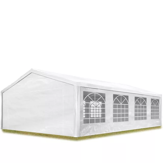 Carpa para Fiestas 5x8m Blanco PE Aprox. 180g/m² Impermeable Carpa de Jardín