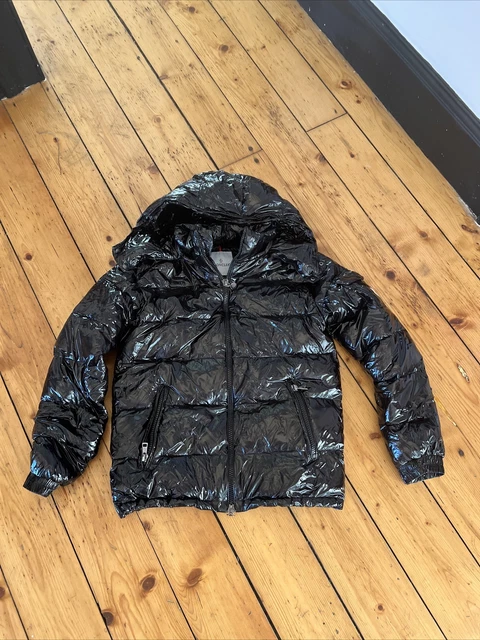 giubbotto moncler nero lucido