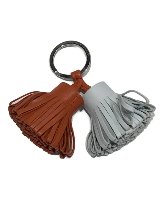 HERMES Carmen Uno Dos Brown x Blue Made in France USED