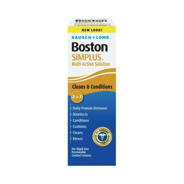 Bausch+Lomb Boston Simplus Multi-Action Solution Cleans & Conditions 3.5 Fl Oz