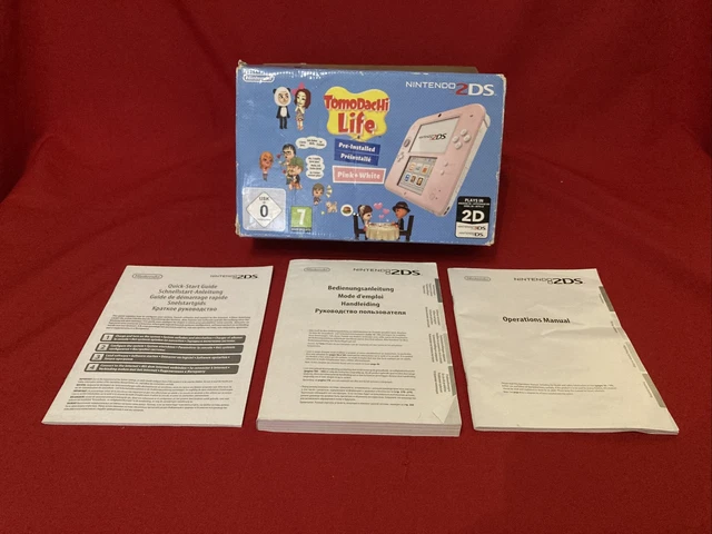 Boîte De Console 2DS Rose – Édition Tomodachi Life – Vide – Collector Réf 154
