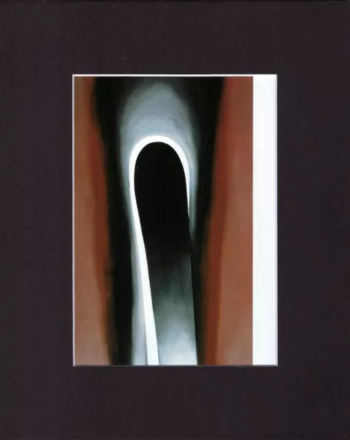 8X10" Matted Print Art Georgia O'Keeffe Picture: Jack-In-The-Pulpit VI, 1930