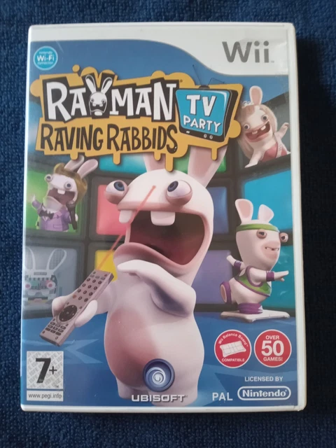 Rayman Raving Rabbids Tv Party Nintendo WII – PAL- Completo – Affari per gioco Toys Collection