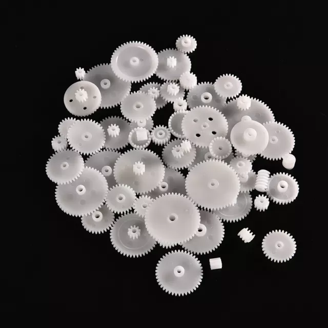 58Pcs Zahnräder M0.5 für Bewegungsrobotikmodell Wellen Teil DIY Hubschra.R9