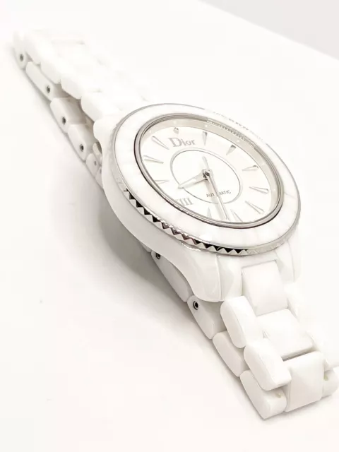 Christian Dior VIII White Ceramic Swiss Automatic Watch