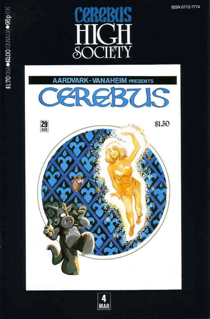 Cerebus High Society #4 FN; Aardvark-Vanaheim | 29 Dave Sim - we combine shippin
