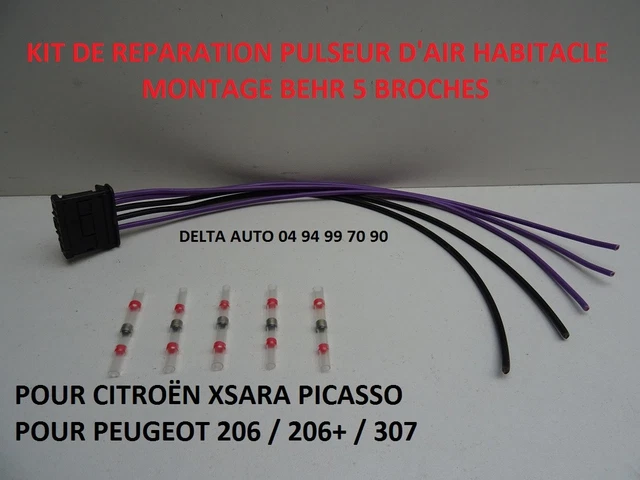 Kit De Réparation Connecteur Feu Arrière PEUGEOT 206 SW / 307 / 407 - 6 Fils - PARTSLINE - Neuf