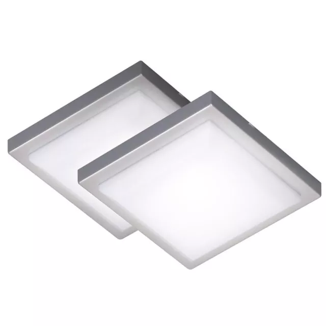 2 x Smartwares LED Schranklicht Unterbau Silber 2 x 3W 150lm warmweiß 2700K 120° 2