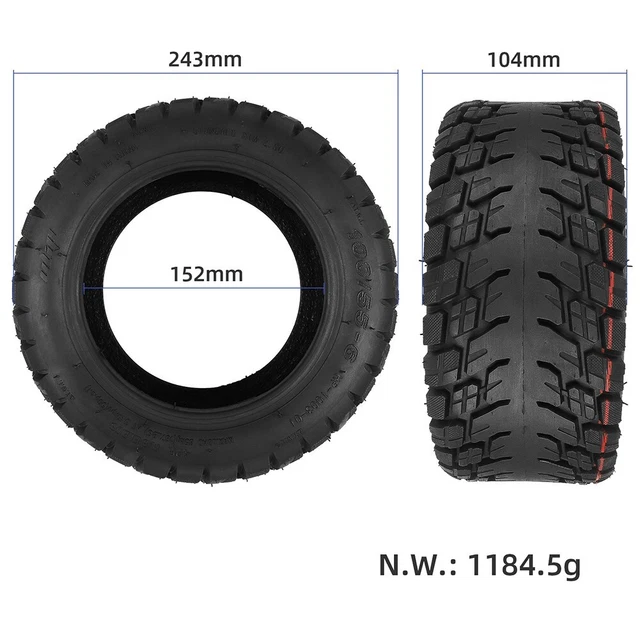Haute Qualité Scooter Extérieur SPORTS Pneu Tubeless Noir Gas Injecteur