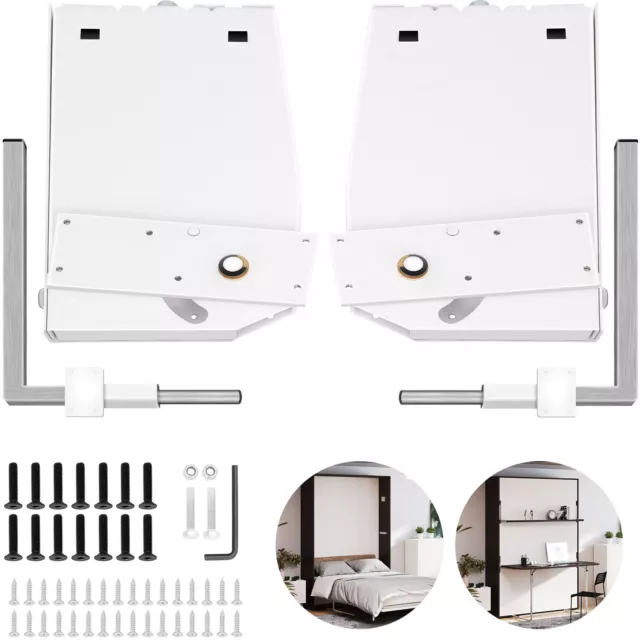 VEVOR Murphy Wall Bed Hardware Kit Springs Mechanism White King or Queen Size