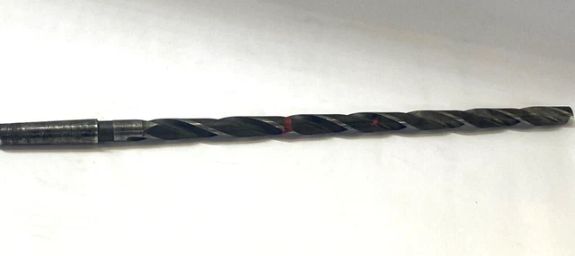 Long Taper Shank Drill Bit Size-5/8 Hss Material Oal Of 17-3/4 Inches