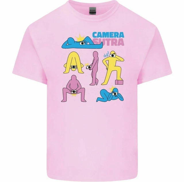 T-shirt divertente da uomo Camera Sutra fotografia fotografo nudo rude 7