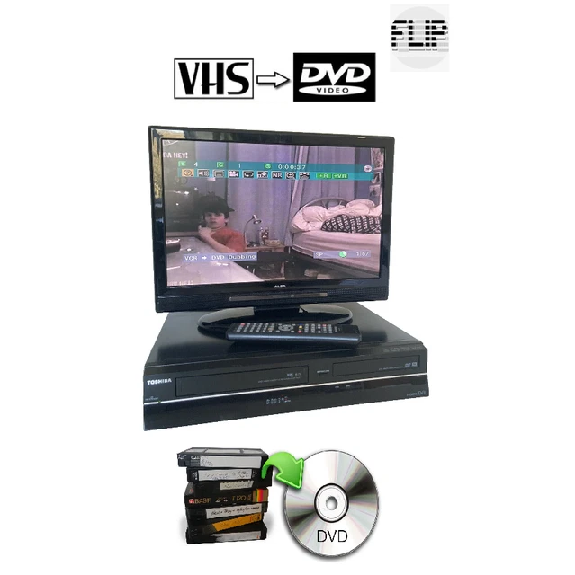 TOSHIBA DVR19DTKB2 DVD Vhs Recorder Combo Copy Vhs to Dvd £149.99 ...