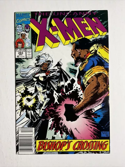 Uncanny X-Men #283 (1991) 8.5 VF Marvel Newsstand 1st Full Bishop App Comic