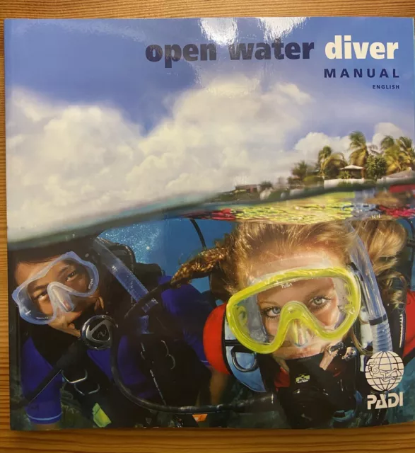 PADI Open Water Diver Manual RDP Table Scuba Diving Book Scuba Dive Class