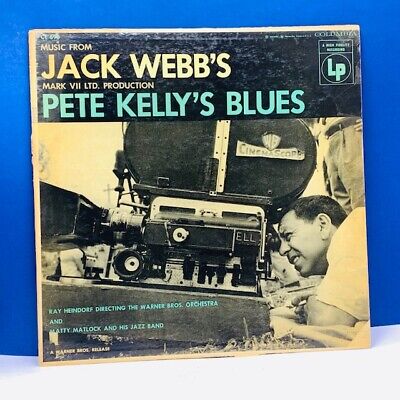 Record vinyl 33 RPM album in cover sleeve vtg Lp 12" Jack Webb Blues Pete Kelly