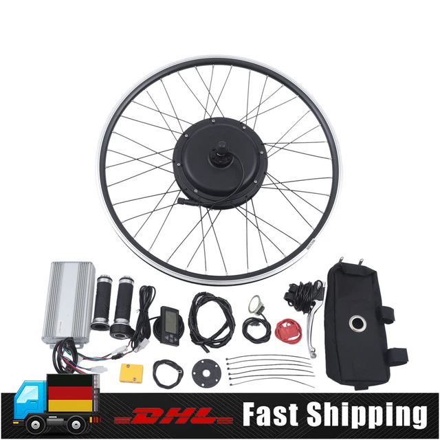 E Bike Umbausatz Mit Akku 28 Zoll 28 ZOLL 48V 1500W Elektrofahrrad E-Bike Hinterrad Umbausatz Ebike LCD