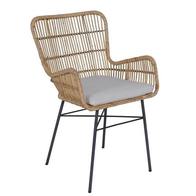 Rattan Sessel Gusti Rattanstuhl Korbstuhl Naturrattan Wohnzimmer Esszimmer