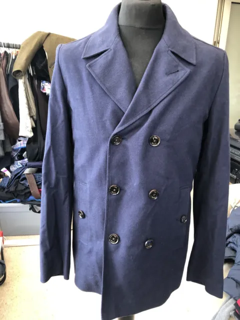Cappotto/giacca da uomo blu navy Ted Baker taglia 4 grande fodera gilet rimovibile