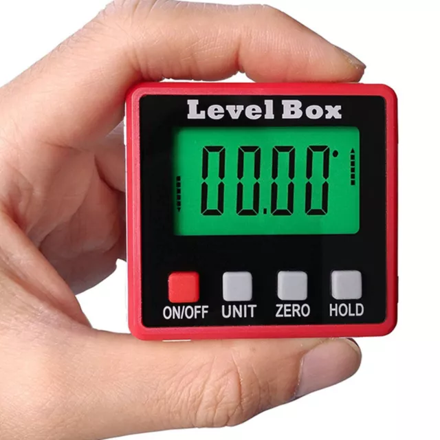 LCD Digital Level Box Magnetic Inclinometer Gauge Angle Meter Finder Protractor