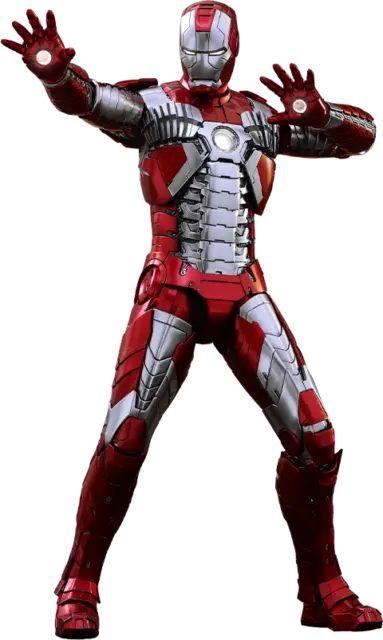 MARVEL Iron Man 2 Tony Stark Mark V DIECAST MMS400-D18 Hot Toys Sideshow REISSUE