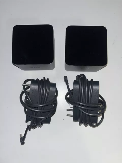 Pair of HTC Vive VR Base Stations model 2PR8100 with power adapters