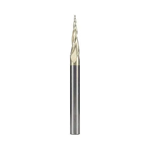Jiiolioa ZQ31B3 Spiral CNC Router Bits 2D&3D Carving 6.2 Deg Tapered Angle 3 ...