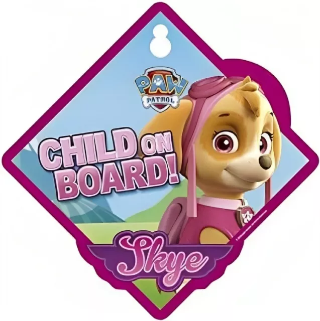 Kind an Bord Skye Paw Patrouille Autoschild Kindersicherheit Aufkleber Auto Fahrzeug Schilder