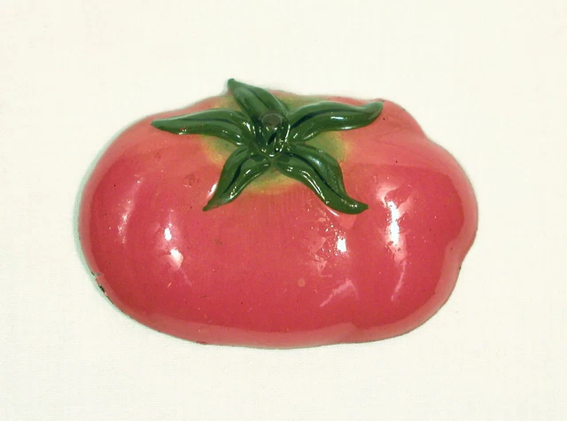 Hand Painted Red Tomato Vegetable Refrigerator Magnet 648T