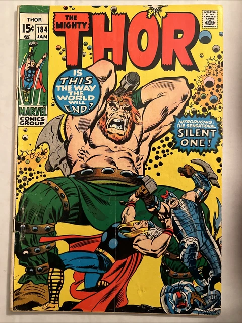 THE MIGHTY THOR Comic Book Vol. 1 Number 184 (Marvel January 1971) (VG-)