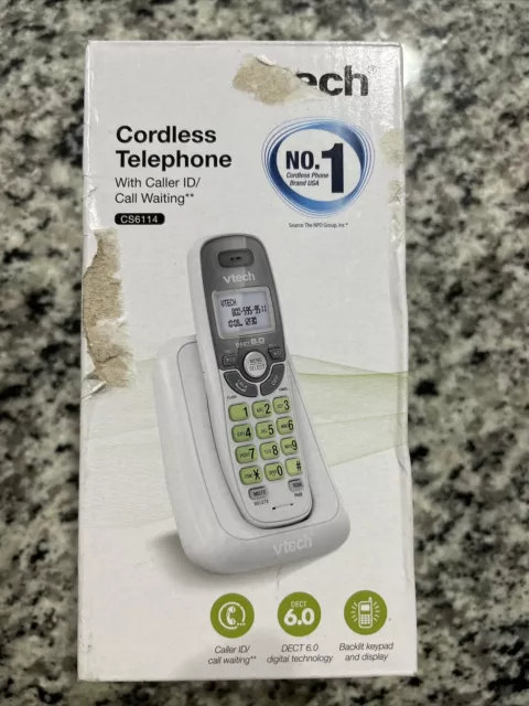 VTech Cordless Phone with Caller ID/Call Waiting  VTech CS6114 DECT 6.0