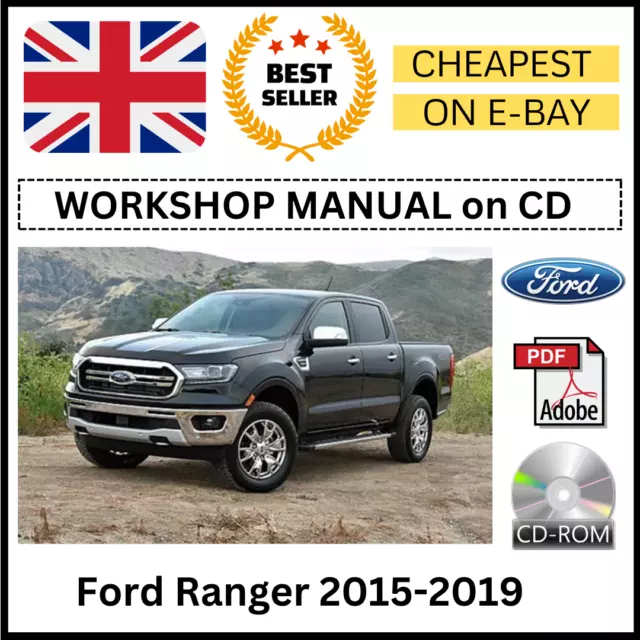 FORD RANGER 20152019 Manual Service Repair Guide ON CD £6.95