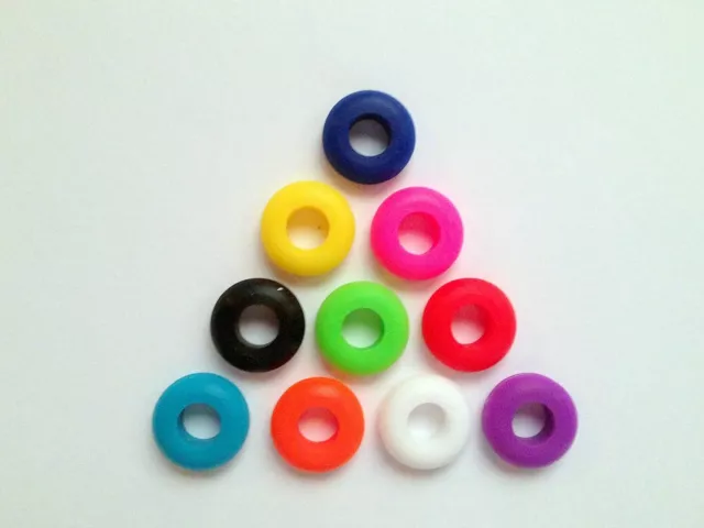 10 Silicone Multi Grommets 5/16" Colored Grommet BPA Free For Fermentation...