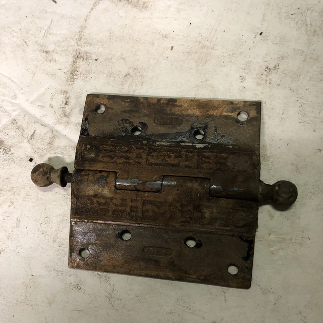 Antique EASTLAKE VICTORIAN Decorative HINGE HARDWARE  5” by 5” 2