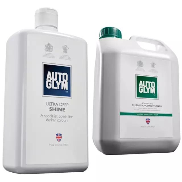 Autoglym UDS001 Ultra Deep Shine, 1 Litre & Bodywork Car Shampoo Conditioner, -