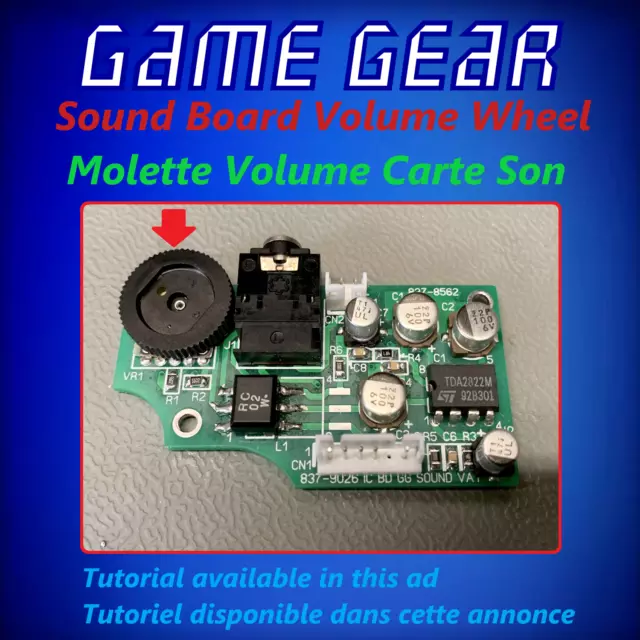 SEGA Game Gear | Sound Board Volume Wheel - Potentiometer | Sound Repair