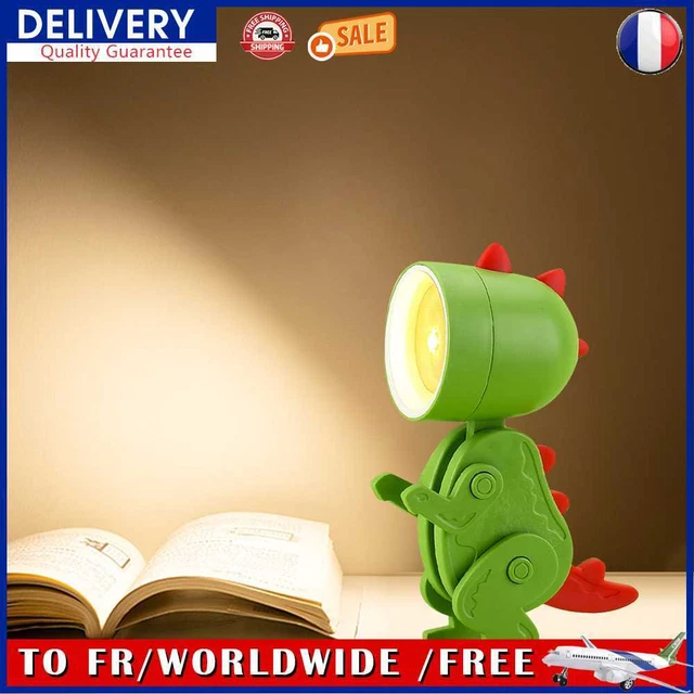 Animal Bedroom Lamp Adjustable Desktop Lamp for Room Decoration (Dinosaur Green)