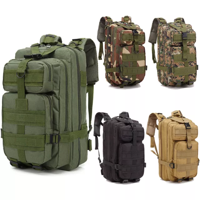 30L Outdoor Military Molle Tactical Backpack Rucksack Camping Hiking Travel Bag