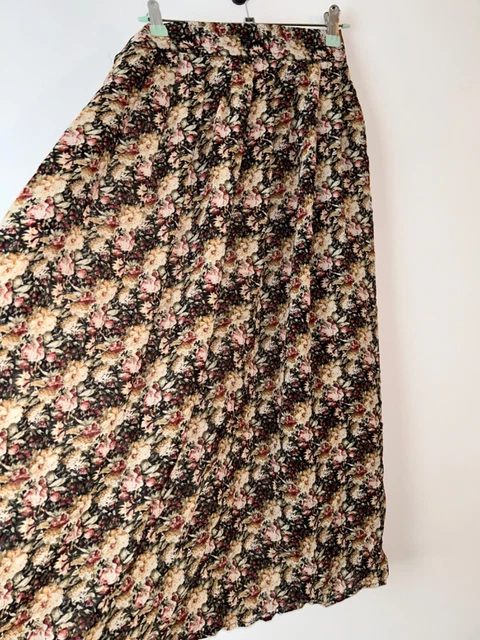 Gonna Maxi Boho Allegra K Per Donna, Floreale, Vita Elastica, Colore Beige, Taglia L