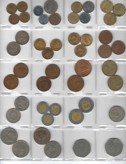 Mexico Lot 48 Mexican Coins Old Vintage Coin Collection 🇲🇽