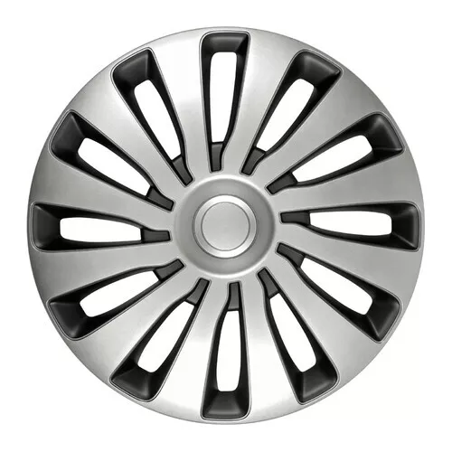 Sepang argento e nero - Set 4 copriruota - Ø 15"