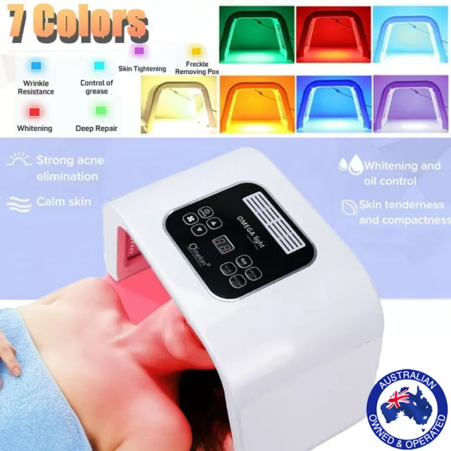 7 Color LED Light PDT Therapy Photon Facial Skin Rejuvenation Anti-aging Machine