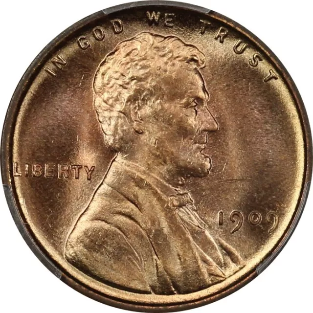 1909 VDB Gem BU PCGS MS65 RD Lincoln Cent #4 Full Blazing Luster,  Mint Fresh!